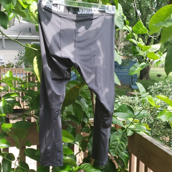 Nike Jordan 23 Alpha Dry  L Black Training Tights New - Picture 9 of 13